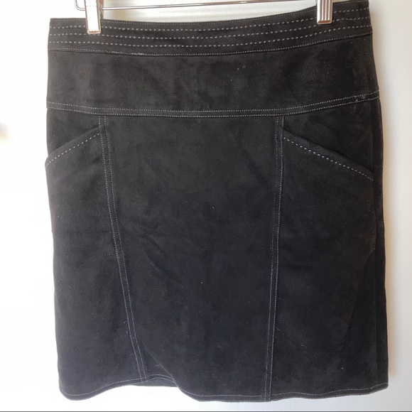 J.McLaughlin Micro Suede Machine Wash Pencil Skirt - Picture 8 of 9